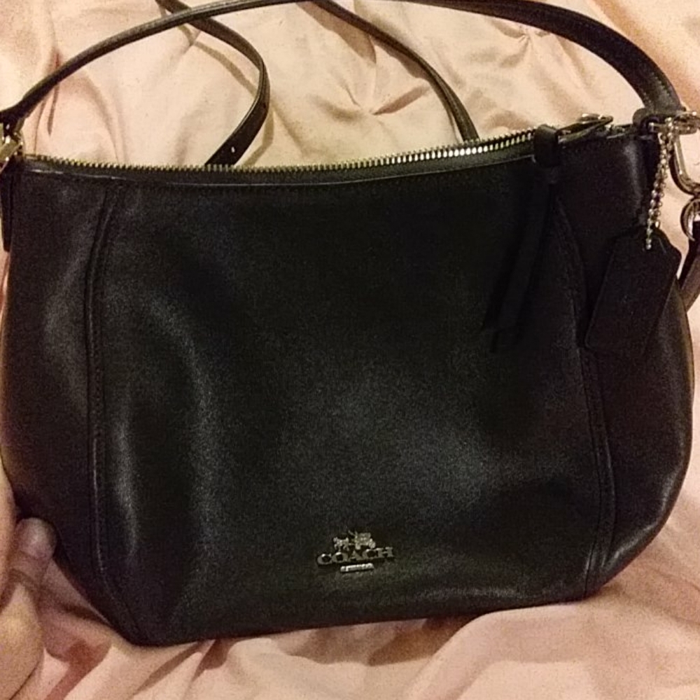 Brown Coach crossbody/top handle purse